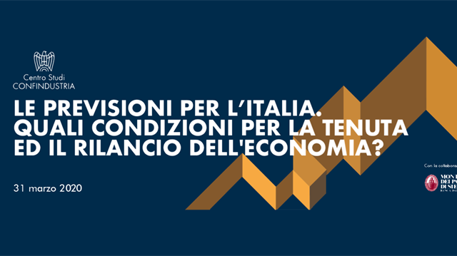 Presentazione Rapporto CSC 31 marzo 2020: "Previsioni per l’economia italiana dopo il blocco del 22 marzo?"